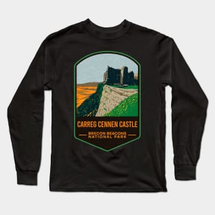 Carreg Cennen Castle Brecon Beacons National Park Long Sleeve T-Shirt